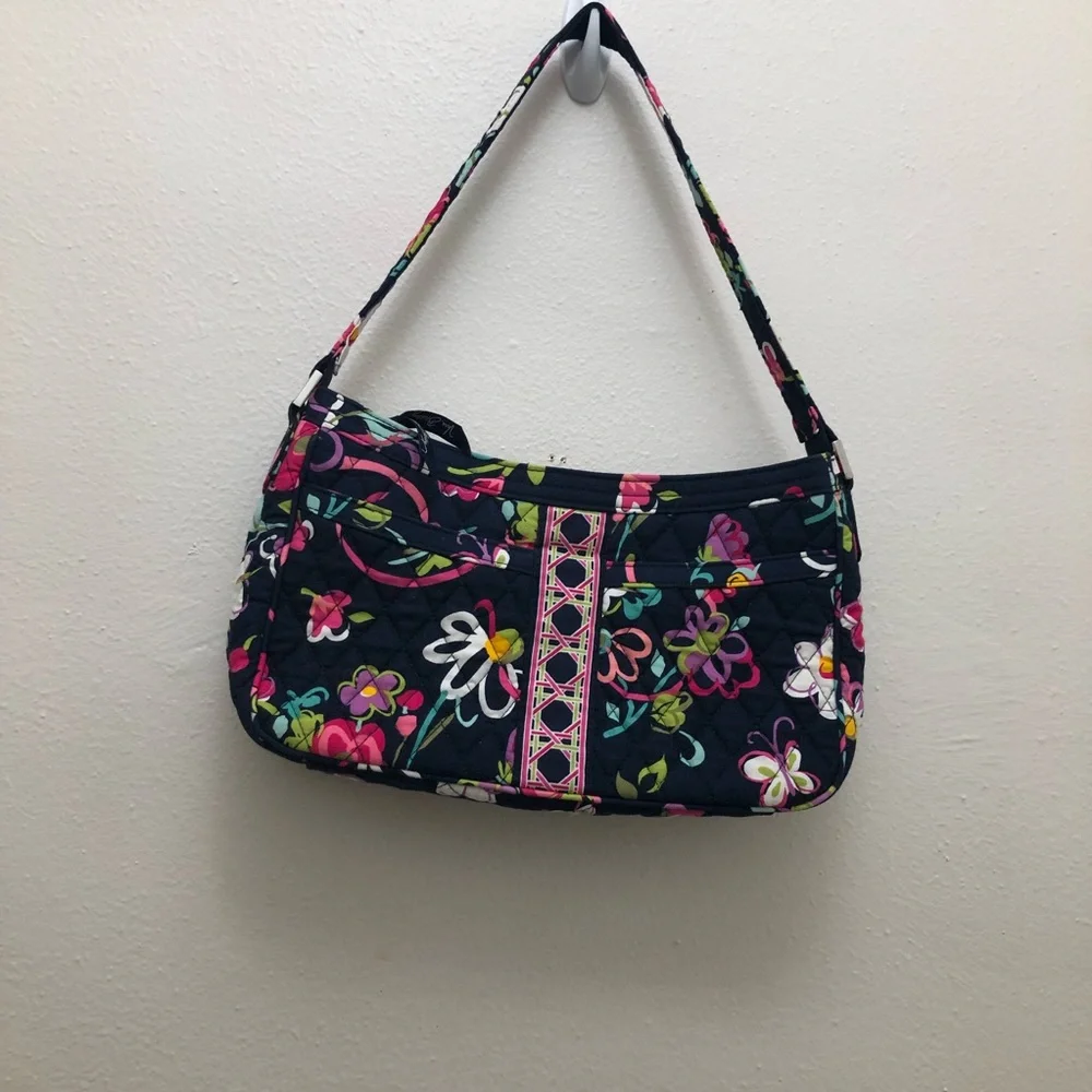 Vera Bradley Small Shoulder Purse Top Zipper Closure - Picture 2 of 9